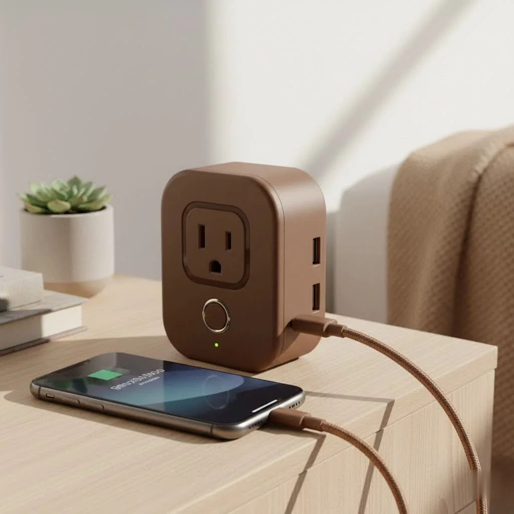 TP-Link Kasa Outdoor Smart Plug (EP40) in an outdoor setting