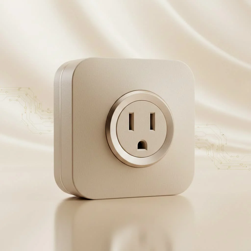 Philips Hue Smart Plug connected to a wall outlet