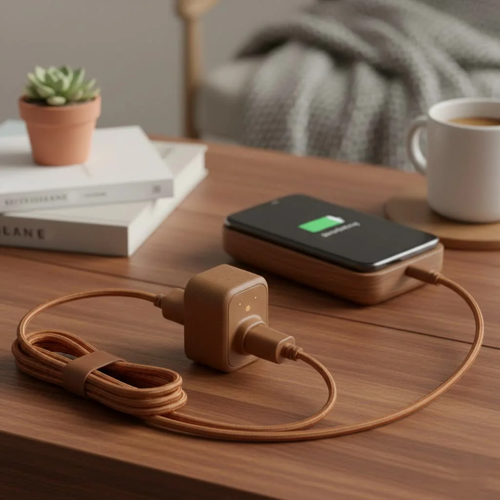 Eve Energy smart plug connected to a wall outlet