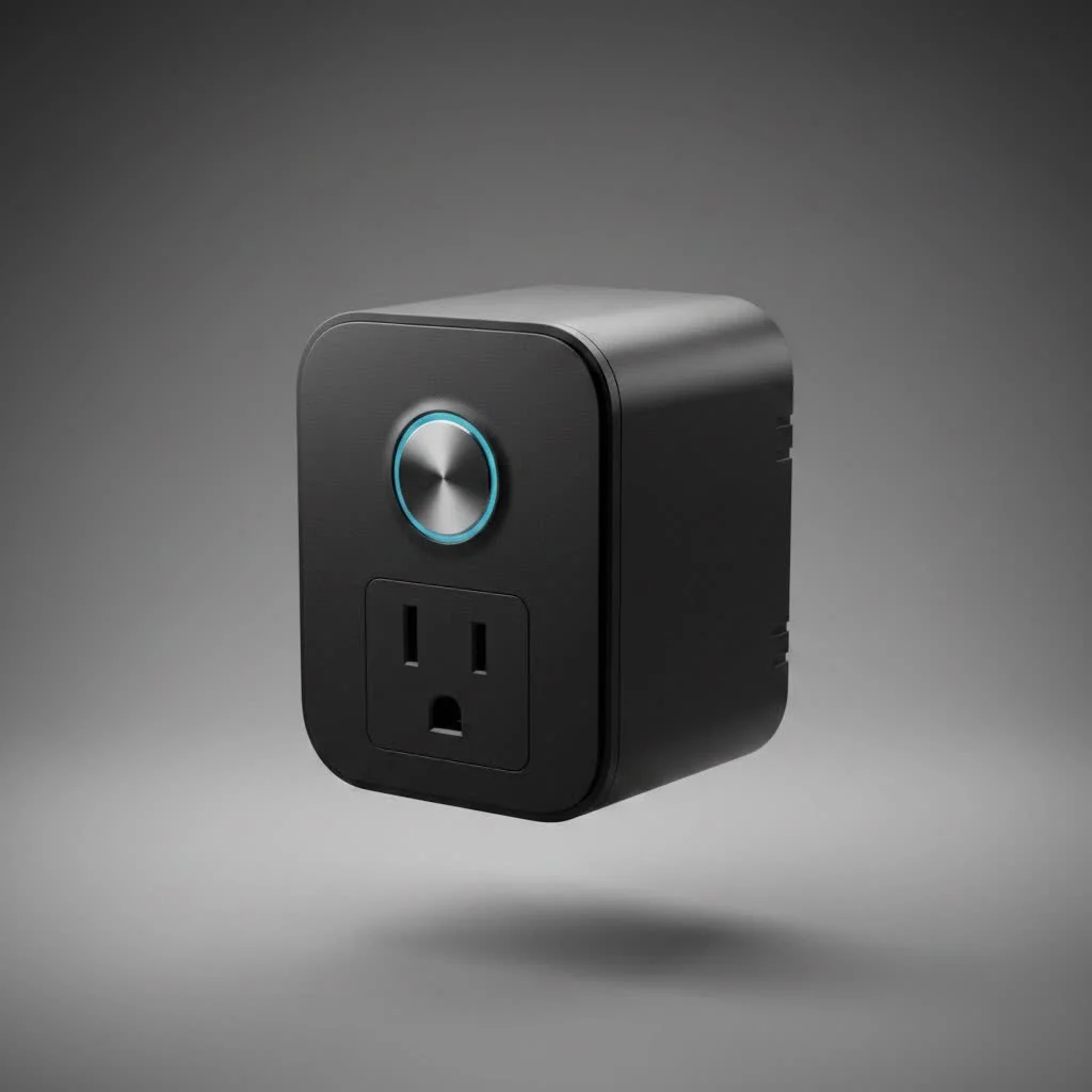 TP-Link Kasa smart plug in a wall outlet