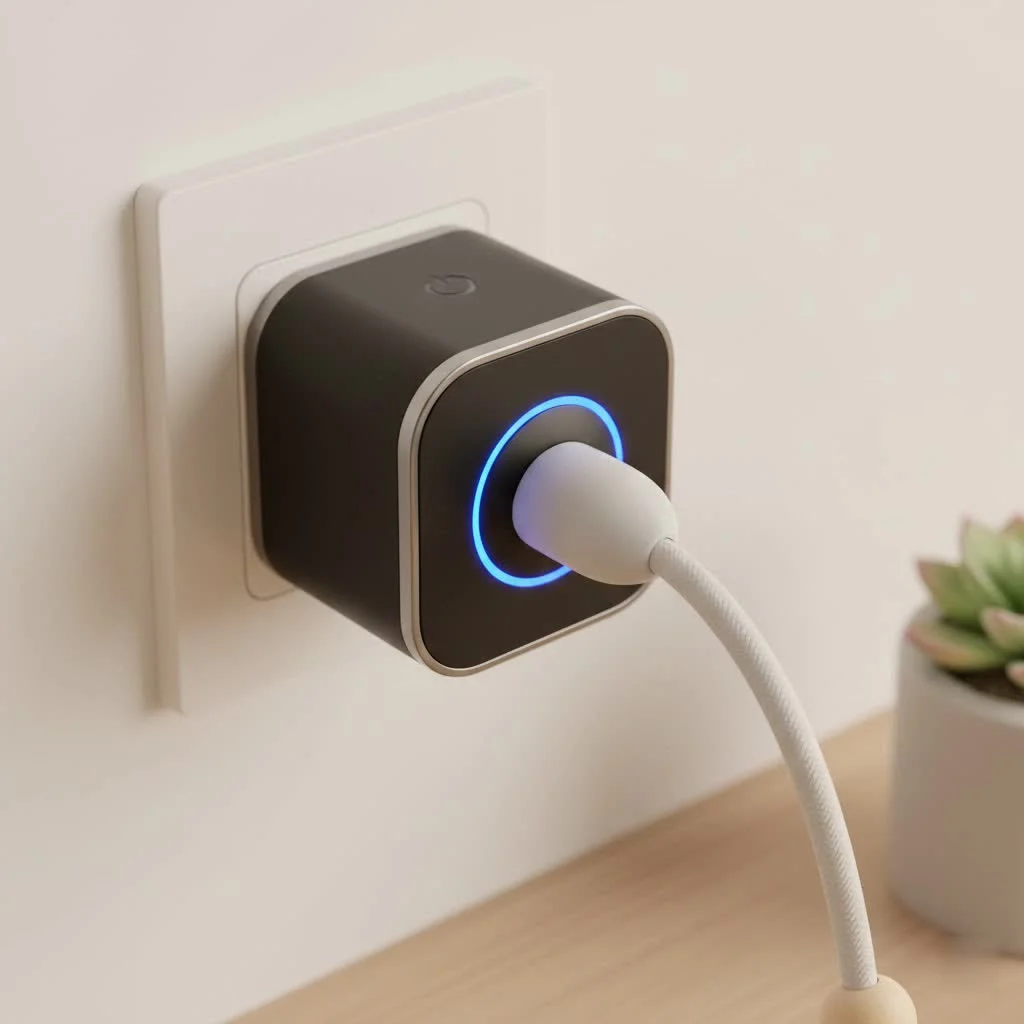 Smart Life plug controlling a lamp