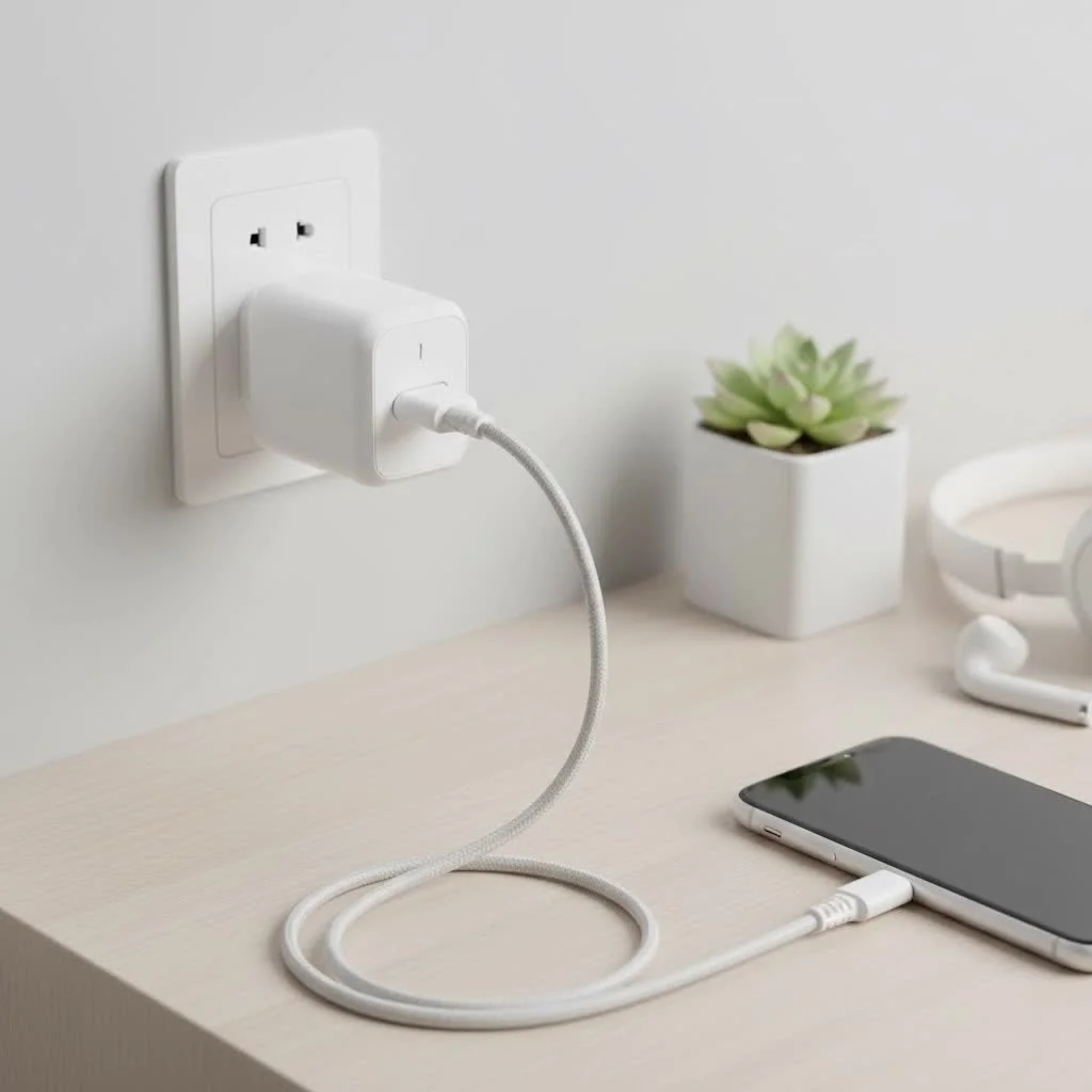 HomeKit smart plug controlling a lamp