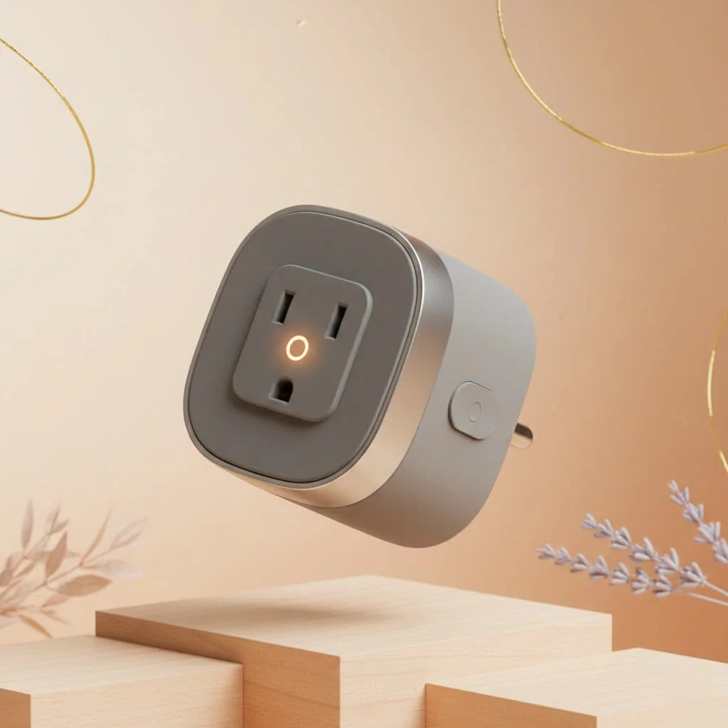 Smart plug with a physical switch for manual control