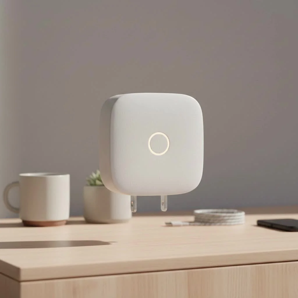 Eightree smart plug in a wall outlet